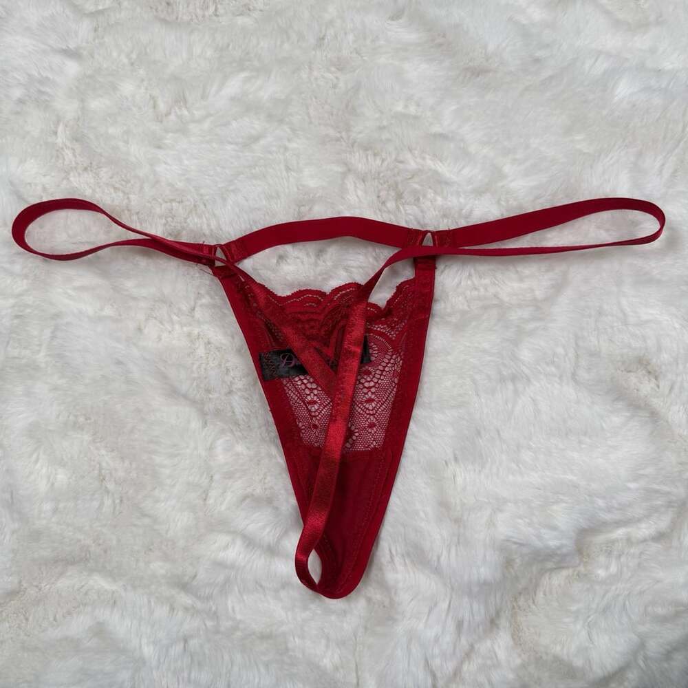 Red Lace Lingerie Set - Picture 5 of 7